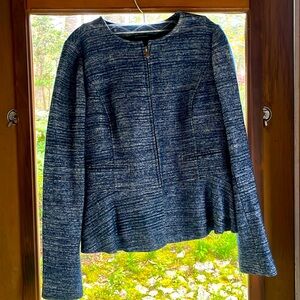 Banana republic blue jacket with zipper